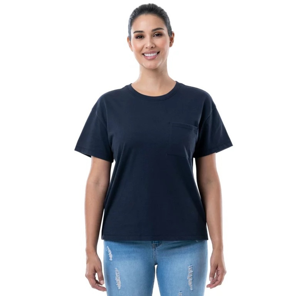 Navy Blue Pocket Tee